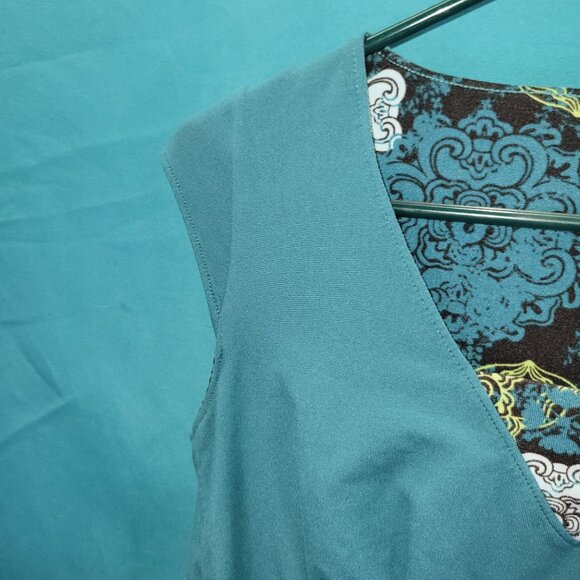 REI Womens Shirt Teal V-Neck Sleeveless Top Size S - Picture 4 of 11